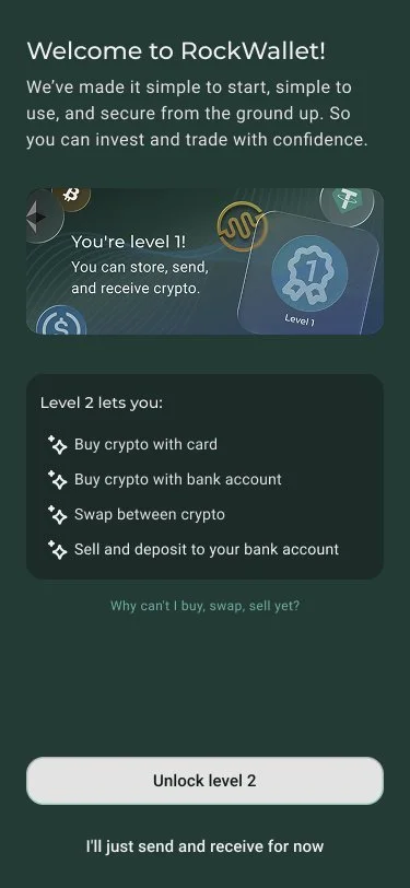 KYC explanation screen