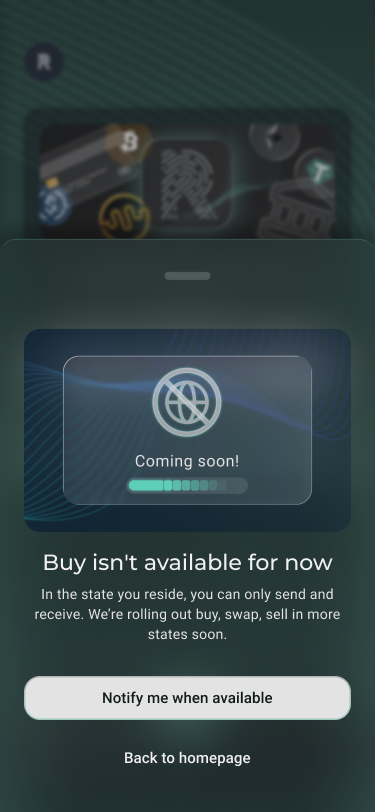Homescreen new user variant