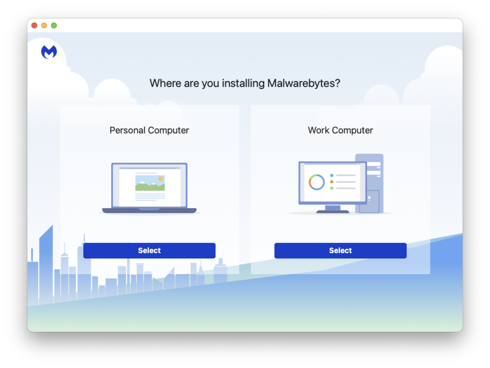Revised installer with Personal Computer / Work Computer copy