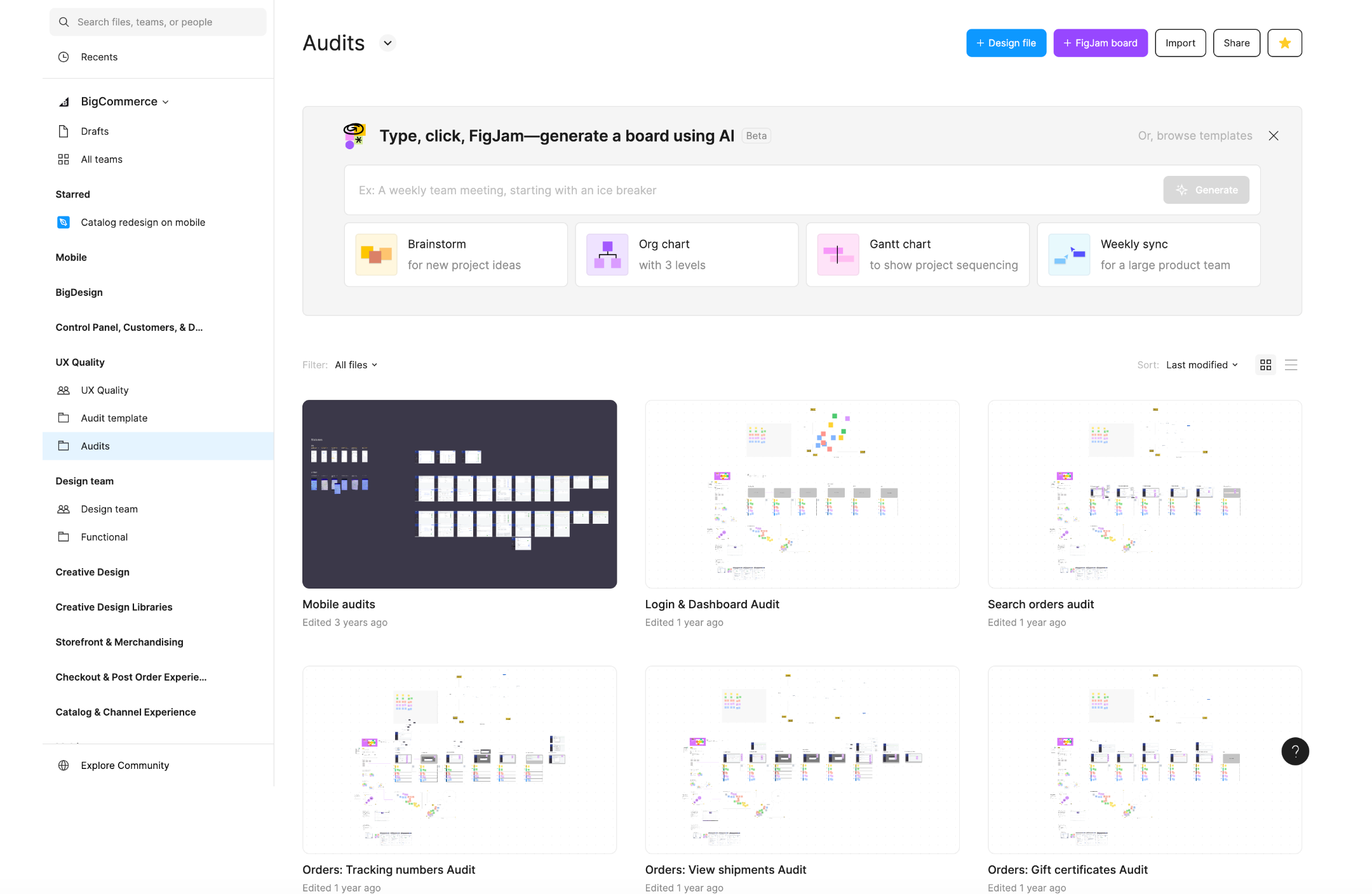 Audit FigJam template